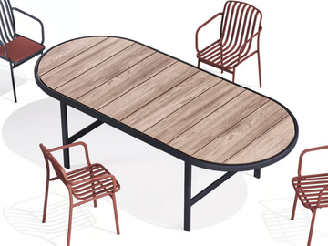 KANO - Contemporary style iroko table by BABEL D - view 2